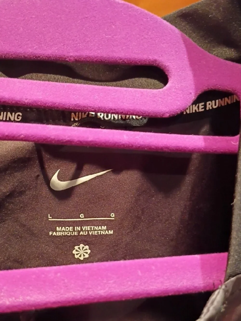 Nike Black Windbreaker Jacket with Reflective Swoosh